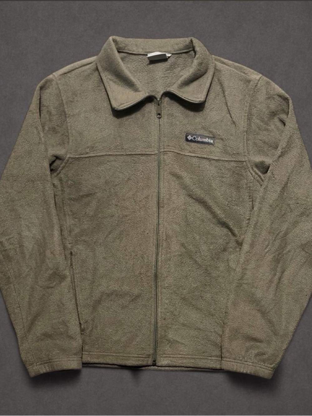 Vintage Columbia Full Zip Fleece Jacket Sage Green Medium